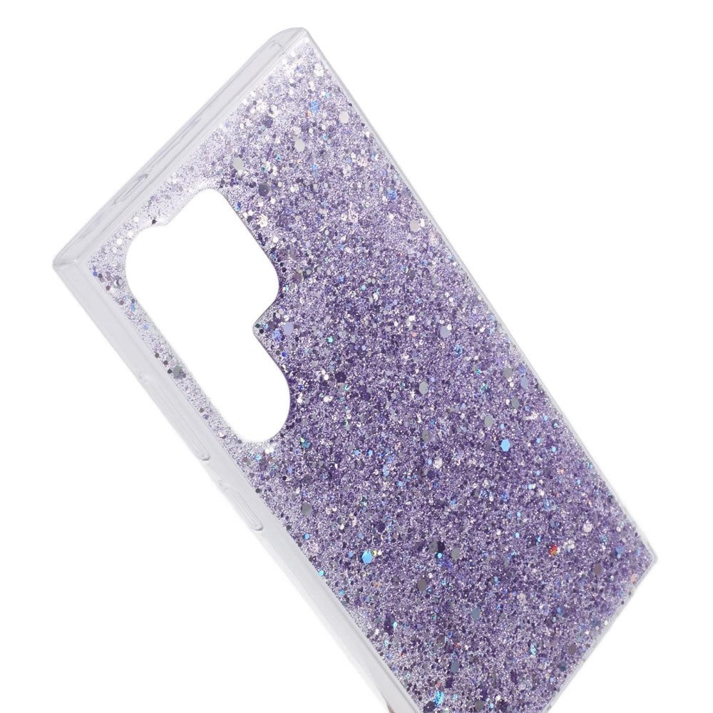 Samsung Galaxy S24 Ultra Glitter Bakdeksel - Lilla