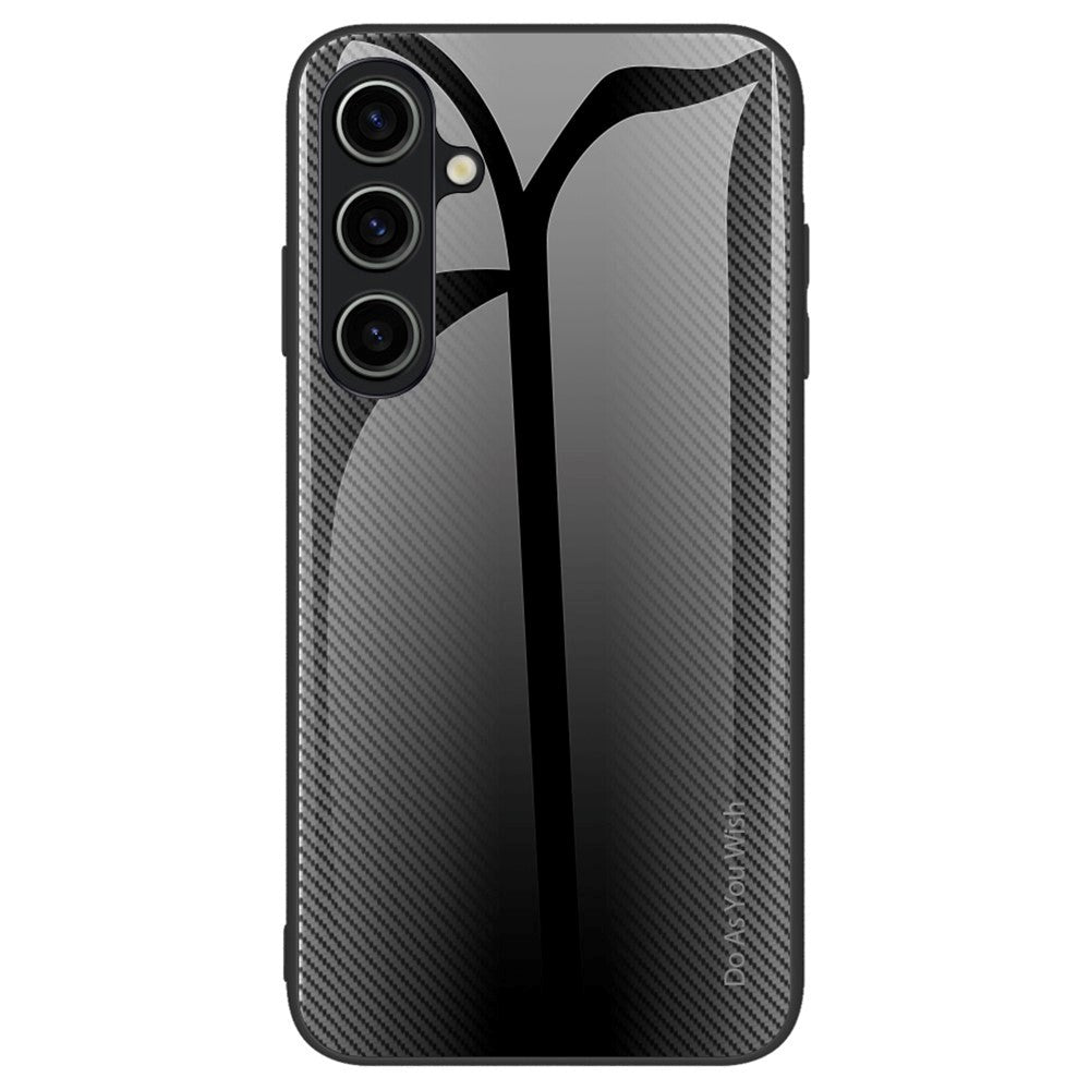 Samsung Galaxy A55 (5G) Bakdeksel m. Bakside i glass - Svart