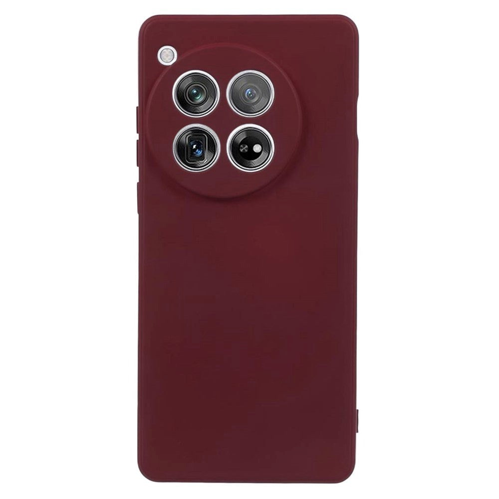 OnePlus 12 fleksibelt plastbakdeksel - Burgundy