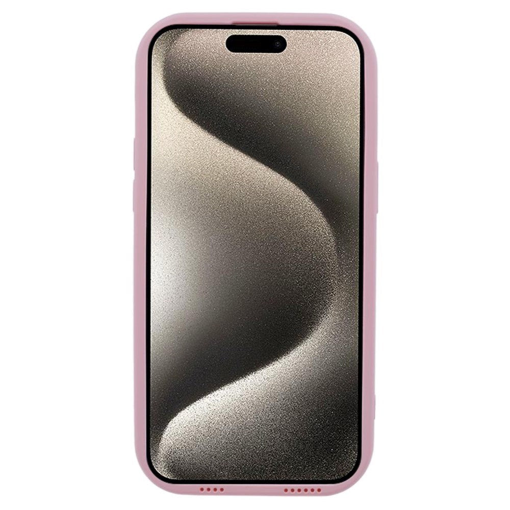 iPhone 15 Pro fleksibelt plastdeksel m. Wavy Look - Matt Rosa