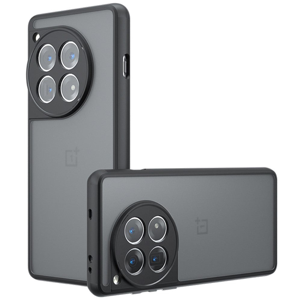 OnePlus 12 Hybrid Plastic Bakdeksel - Gjennomsiktig / Svart