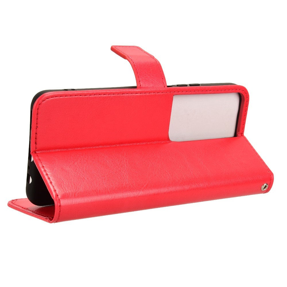 Honor X7b / 90 Smart - EIDERWOOD Faux Leather Flip Cover m. Stropp - Rød