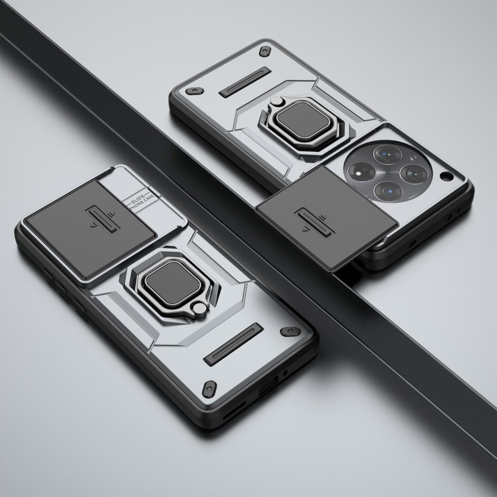 OnePlus 12 Craftsman Bakdeksel m. Magnetisk Kickstand & Cam Slider - Grå