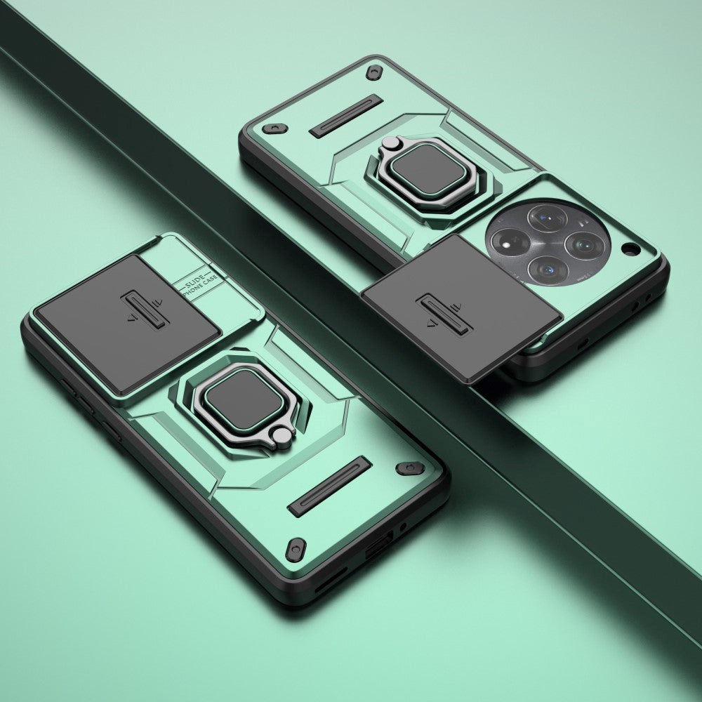 OnePlus 12 Craftsman Bakdeksel m. Magnetisk Kickstand & Cam Slider - Grønn
