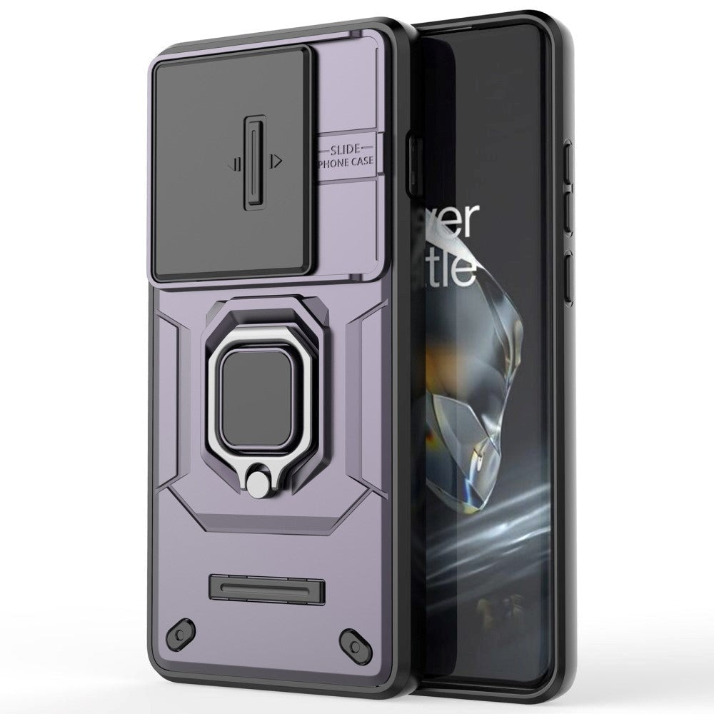 OnePlus 12 Craftsman Bakdeksel m. Magnetisk Kickstand & Cam Slider - Lilla