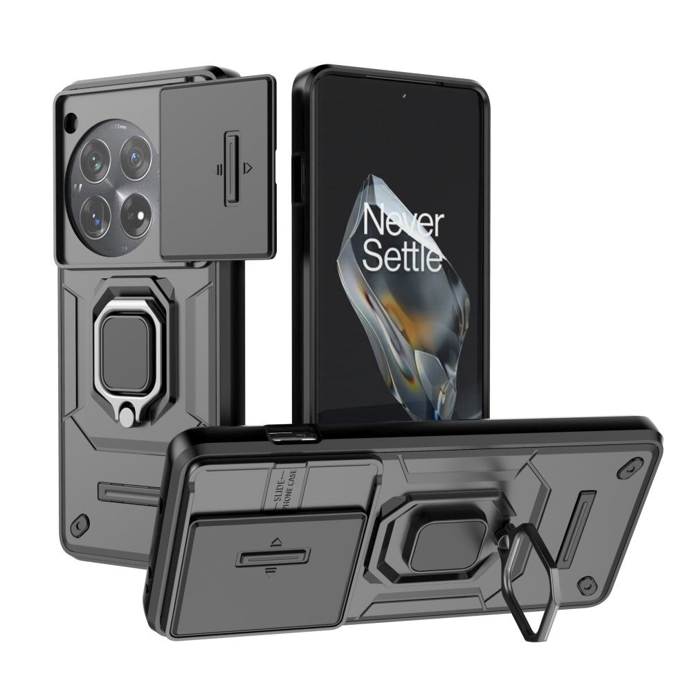 OnePlus 12 Craftsman Bakdeksel m. Magnetisk Kickstand & Cam Slider - Lilla