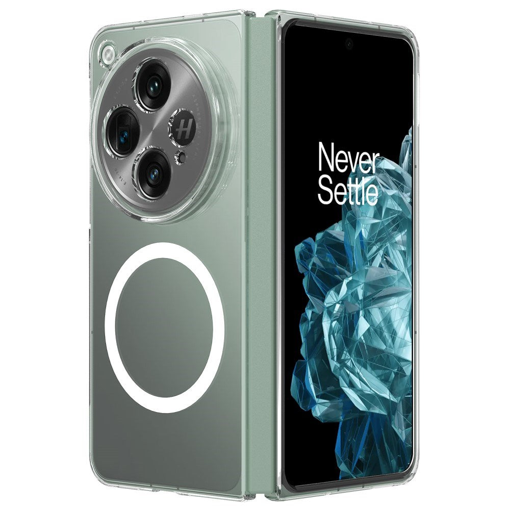 EIDERWOOD OnePlus Open Hårdt Plastik Bagside Cover - MagSafe Kompatibel - Gennemsigtig