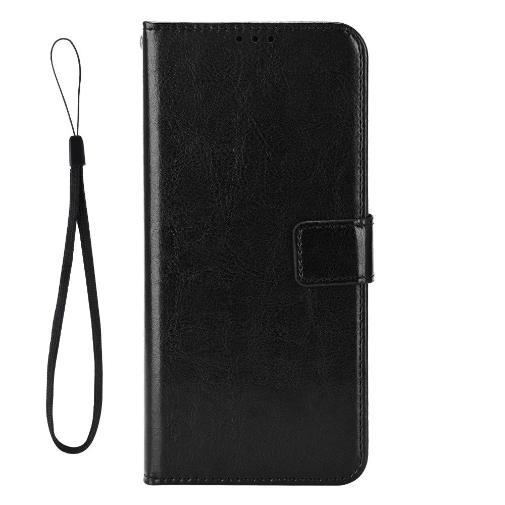 Xiaomi Redmi 13C (5G) - EIDERWOOD Kunstlæder Flip Cover m. Strop - Sort