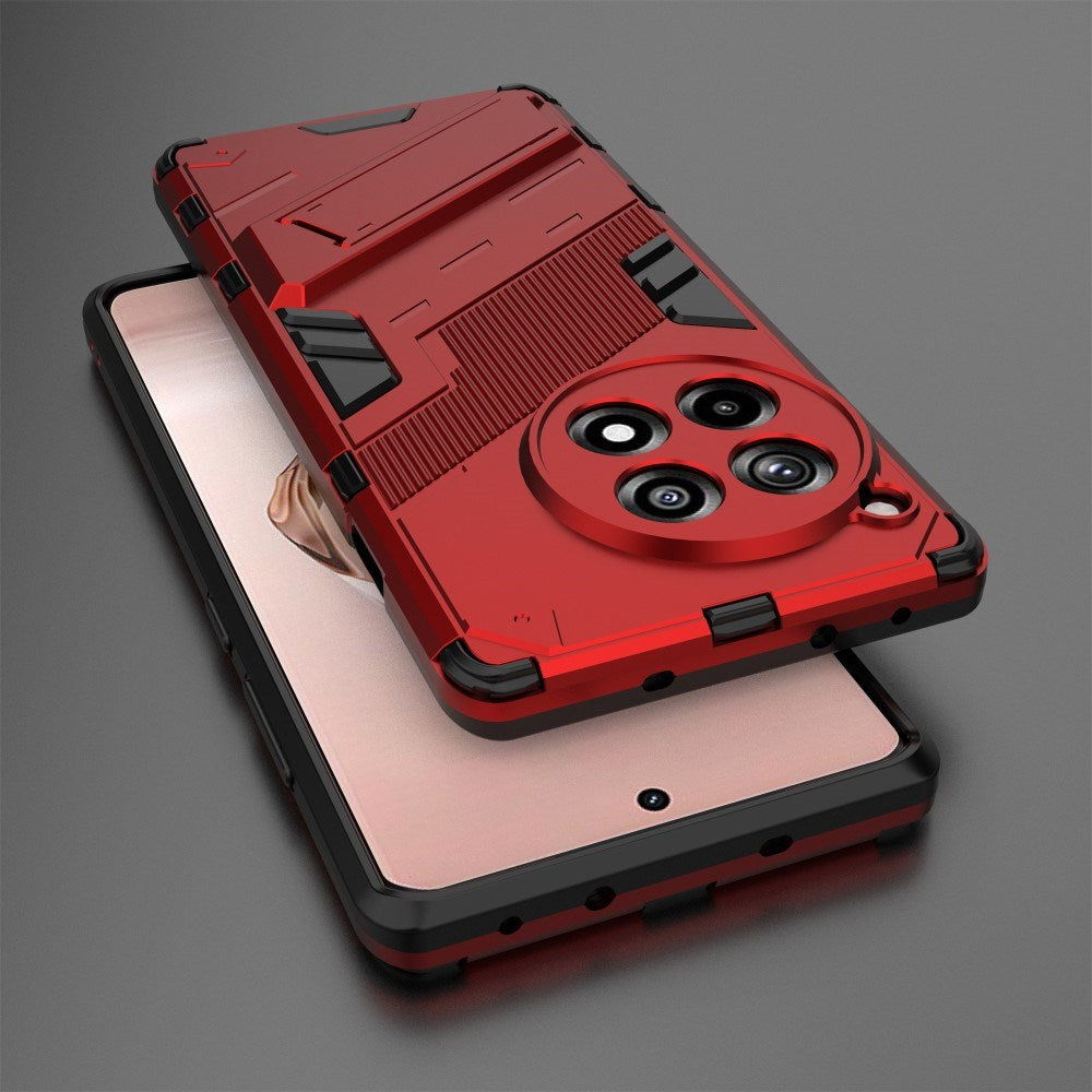 EIDERWOOD OnePlus 12R Hybrid Craftsman Bakdeksel m. Stativ - Rød