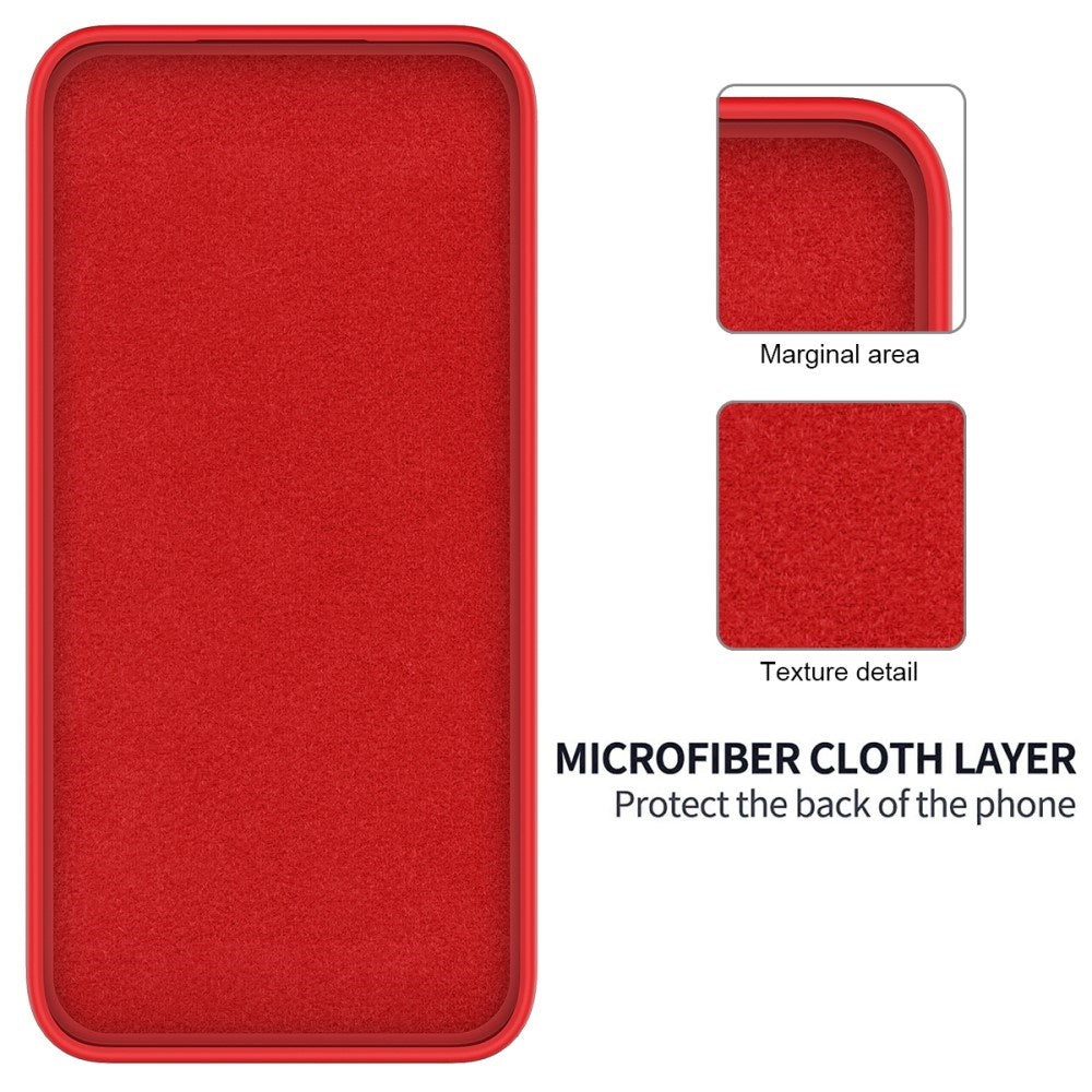 EIDERWOOD OnePlus 12R Liquid Silikone Bagside Cover m. Strop - Rød
