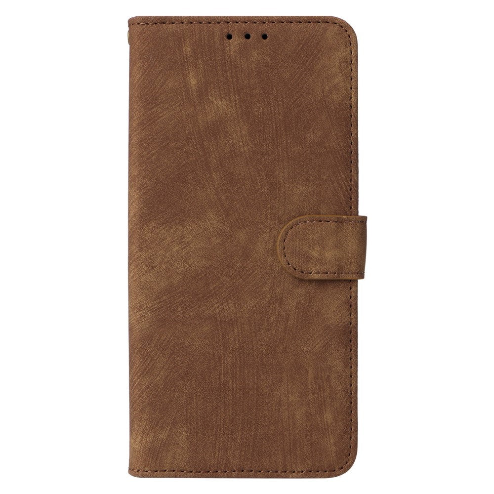 EIDERWOOD Motorola Moto G04 / G24 / G24 Power Leather Flip Cover m. Lommebok og stropp - Brun