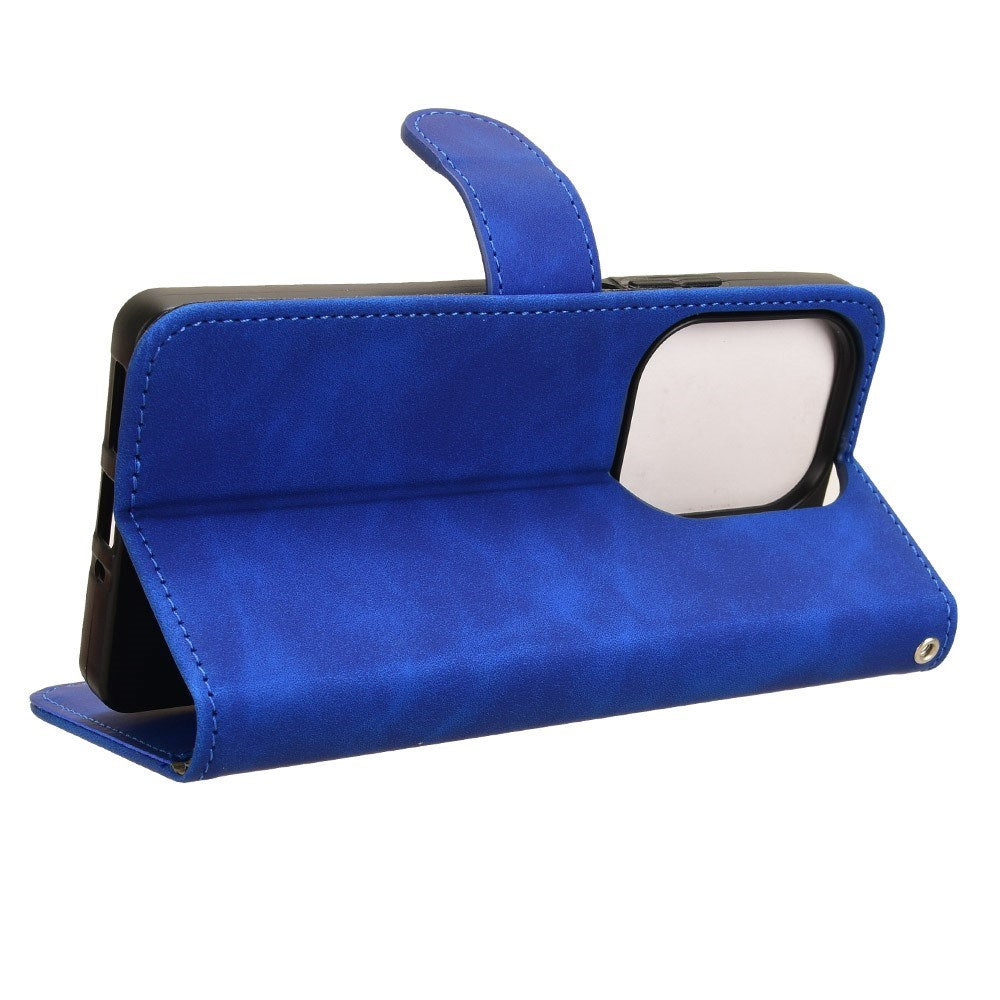 EIDERWOOD Xiaomi Redmi Note 13 Pro (4G) / Poco M6 Pro mykt skinn flipdeksel m. Lommebok - Blå