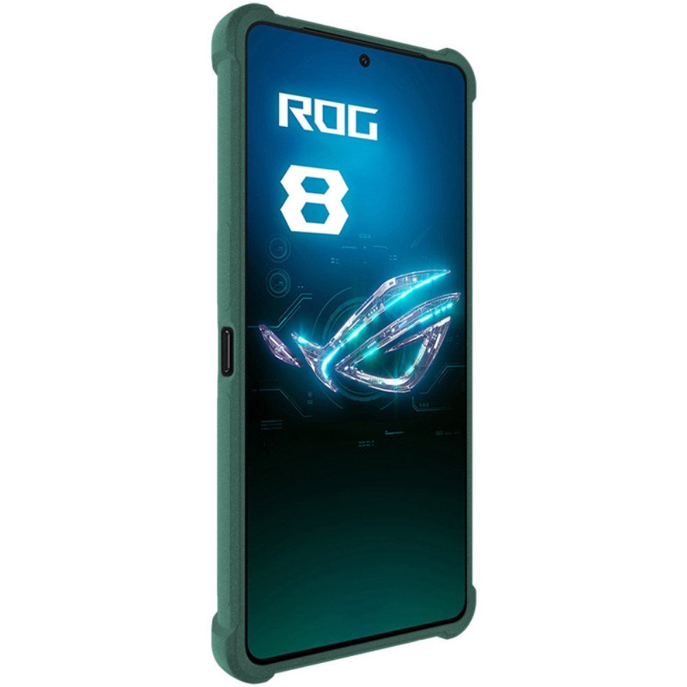 Asus ROG Phone 8 / 8 Pro IMAK matt fleksibelt plastbakdeksel - Grønn