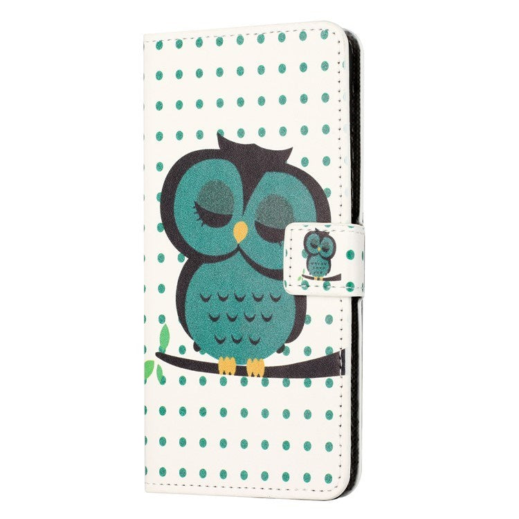 EIDERWOOD Samsung Galaxy Xcover 7 Flip Cover - Kortholder & Ståfunktion - Grøn Ugle