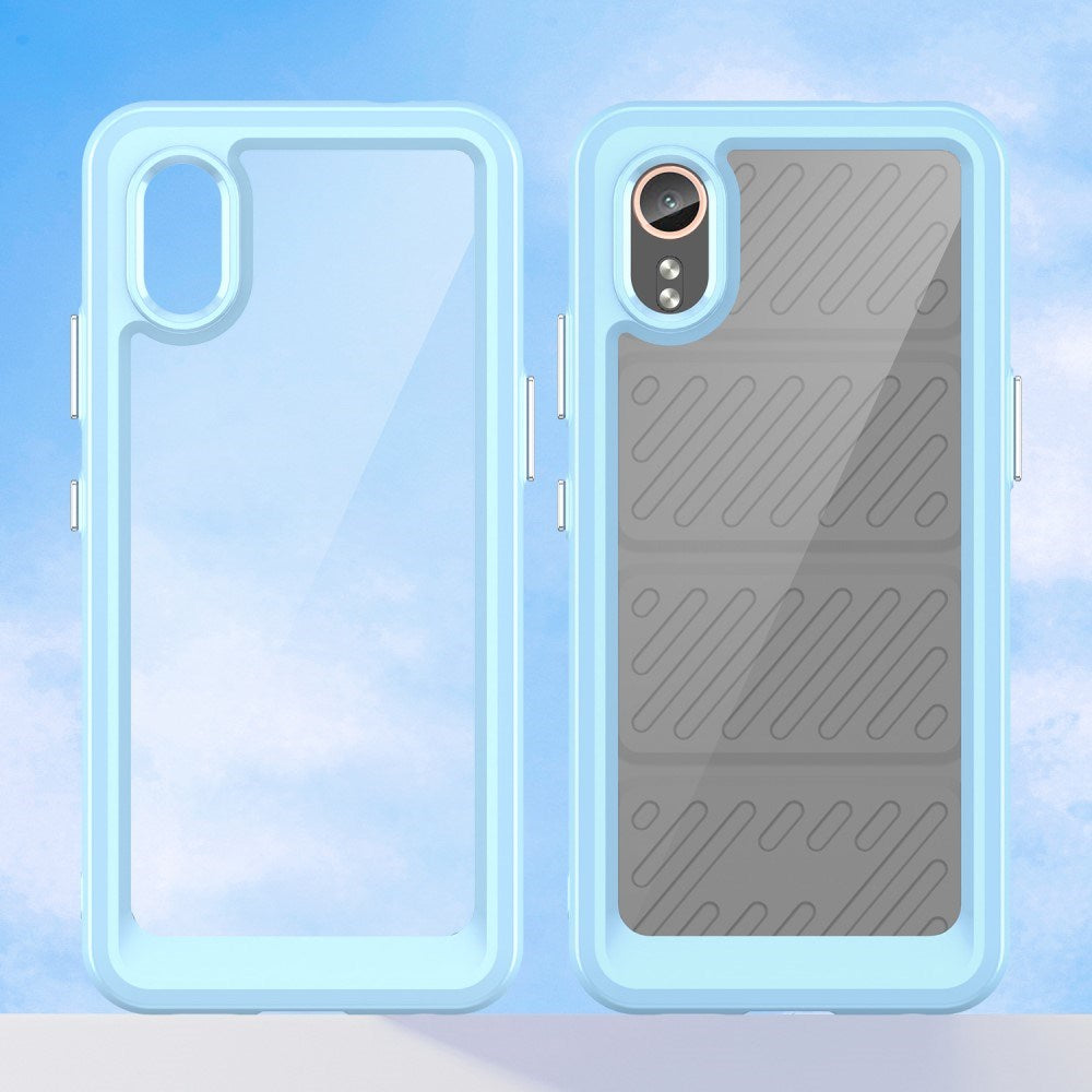 EIDERWOOD - Samsung Galaxy Xcover 7 - Hybrid Plastik Cover - Gennemsigtig / Blå