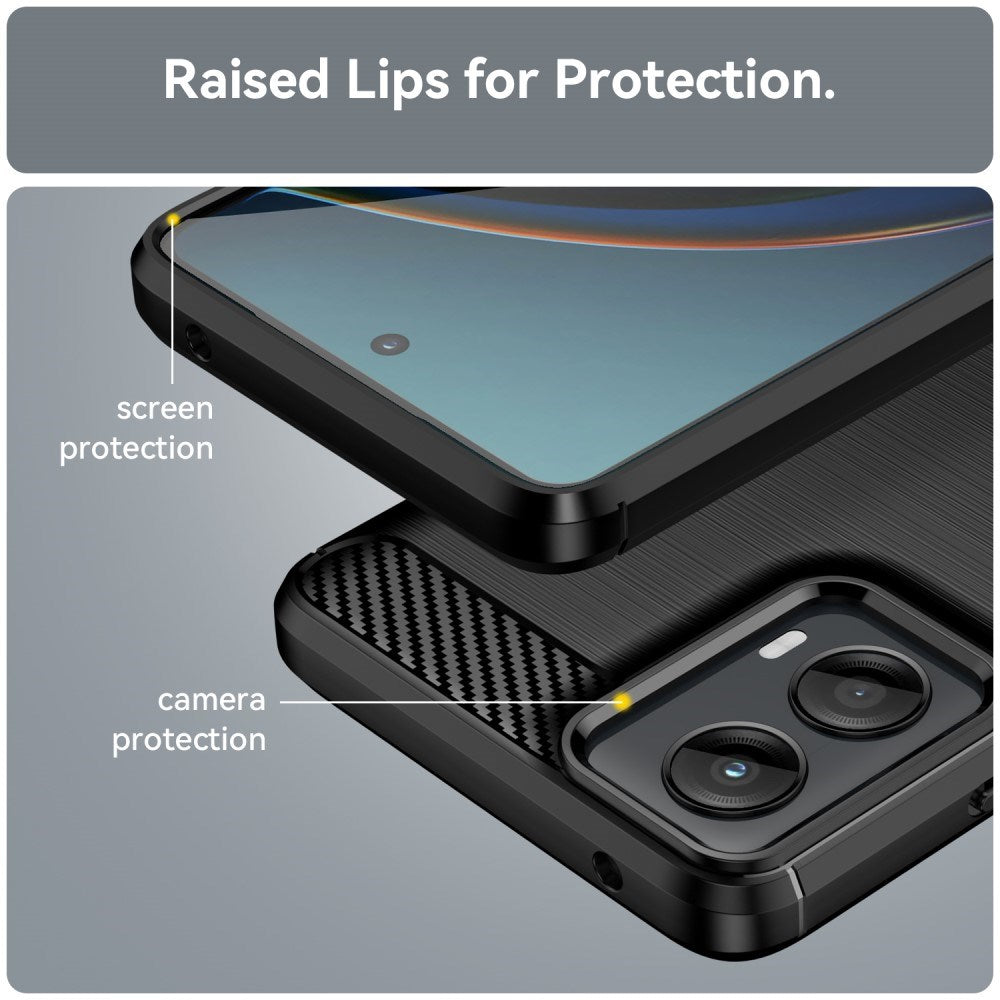 EIDERWOOD Motorola Moto G 5G (2024) Bakdeksel i børstet karbon - svart