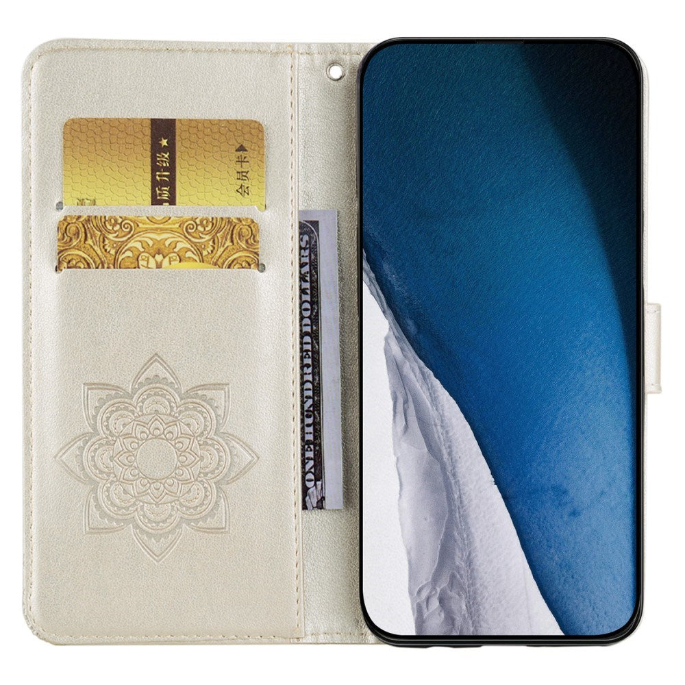 EIDERWOOD Xiaomi Redmi Note 13 Pro 5G / Poco X6 Leather Flip Cover m. Lommebok - Owl & Rhinestone - Gull