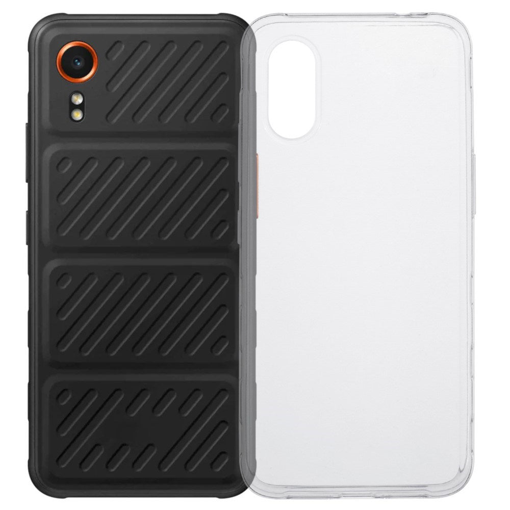 Samsung Galaxy Xcover 7 - EIDERWOOD Fleksibelt Plastik Bagside Cover - Gennemsigtig