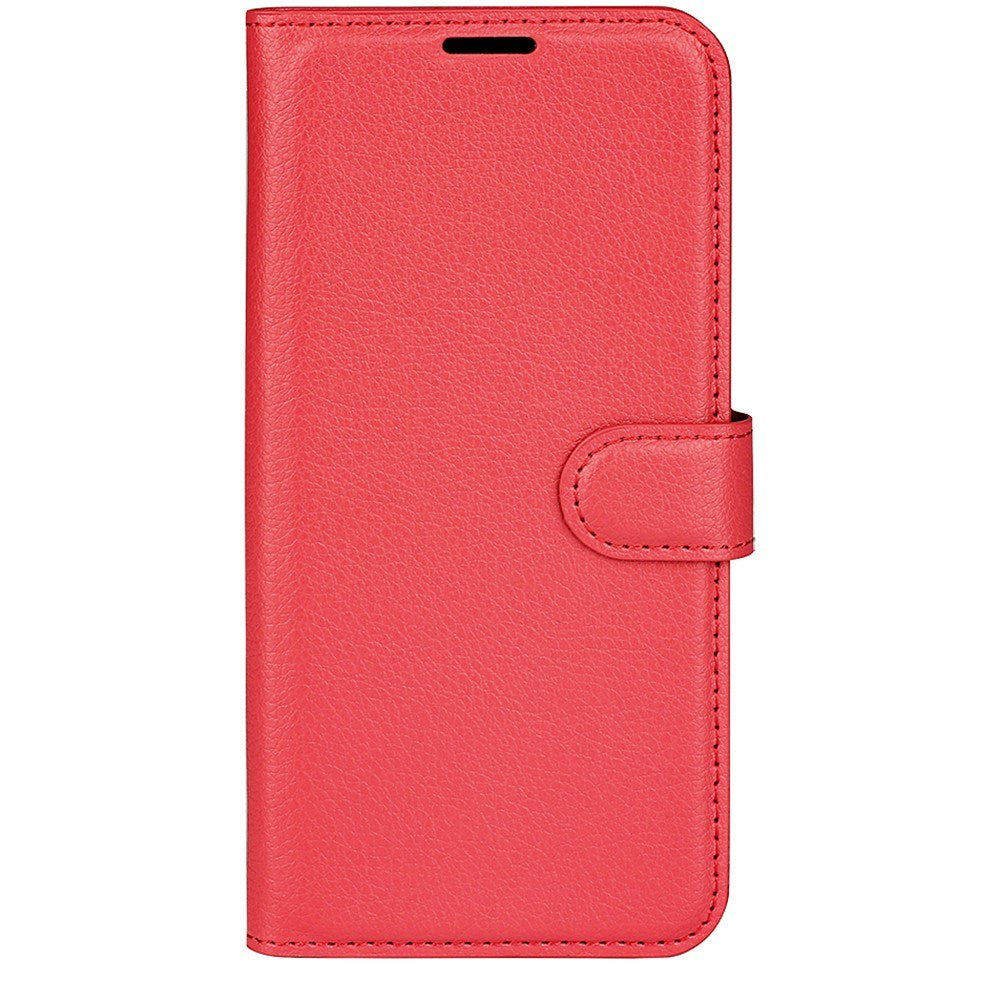 Honor X7b / 90 Smart - EIDERWOOD Faux Leather Flip Cover m. Kortholder og stativ funksjon - rød