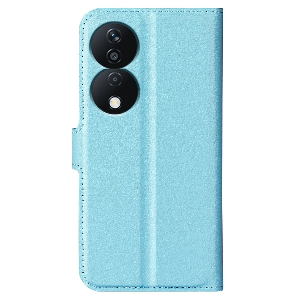 Honor X7b / 90 Smart - EIDERWOOD Faux Leather Flip Cover m. Kortholder og stativfunksjon - blå