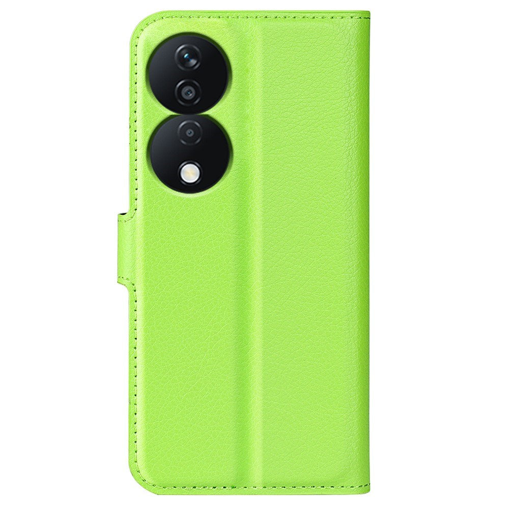 Honor X7b / 90 Smart - EIDERWOOD Faux Leather Flip Cover m. Kortholder og stativfunksjon - Grønn