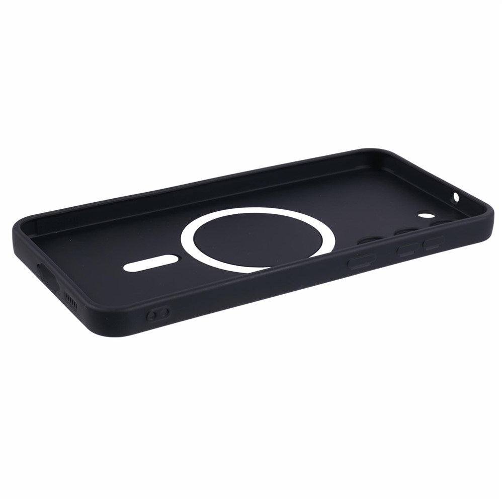 Samsung Galaxy S22+ (Plus) Fleksibelt Plastik Bagsidecover - MagSafe Kompatibel - Sort