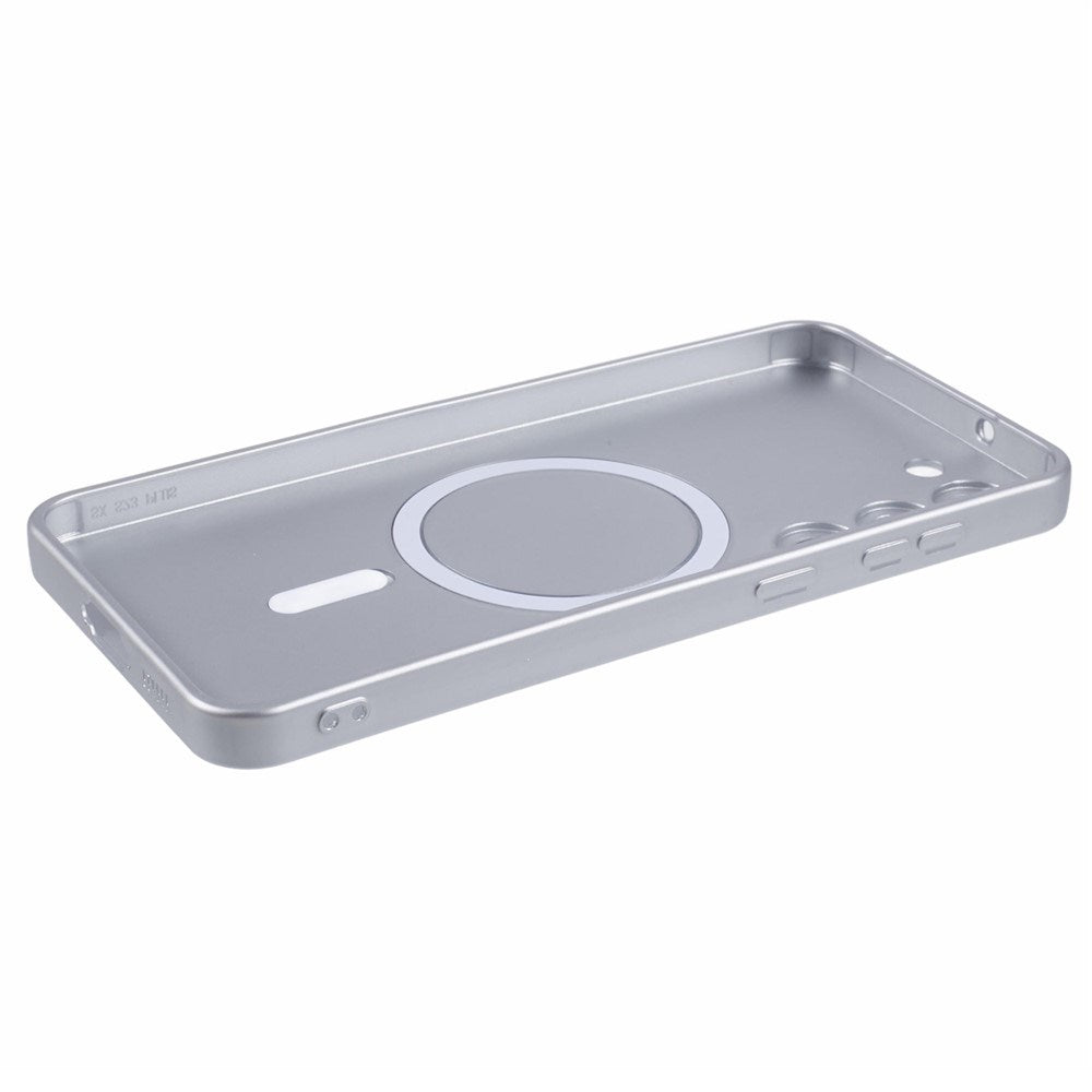 Samsung Galaxy S22+ (Plus) Fleksibelt Plastik Bagsidecover - MagSafe Kompatibel - Sølv