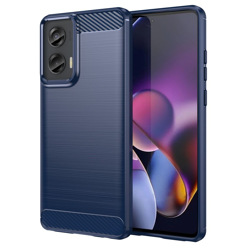 EIDERWOOD Motorola Moto G Stylus 5G (2024) Bakdeksel i børstet karbon - blå