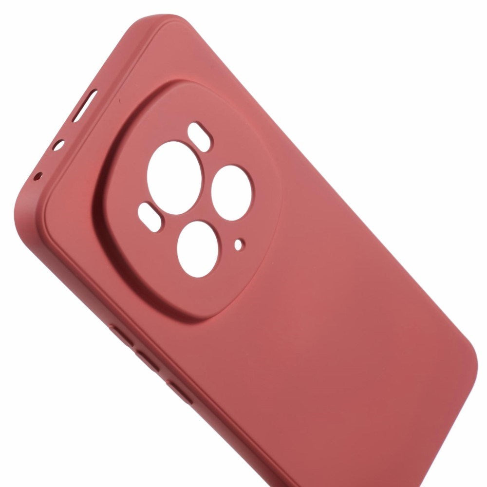 EIDERWOOD Honor Magic6 Pro 5G plastdeksel – Beskyttende deksel med fiberfôr og nøyaktig kamerautskjæring – mørkerød