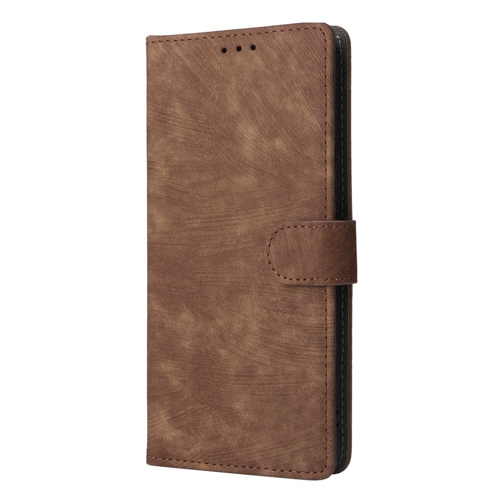 EIDERWOOD Asus Zenfone 11 Ultra Leather Flip Cover m. Lommebok og stropp - Brun