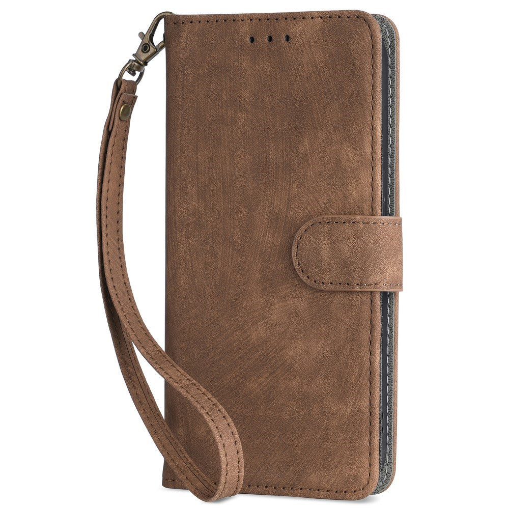 EIDERWOOD Motorola Moto G Stylus 5G (2024) Leather Flip Cover m. Lommebok og stropp - brun