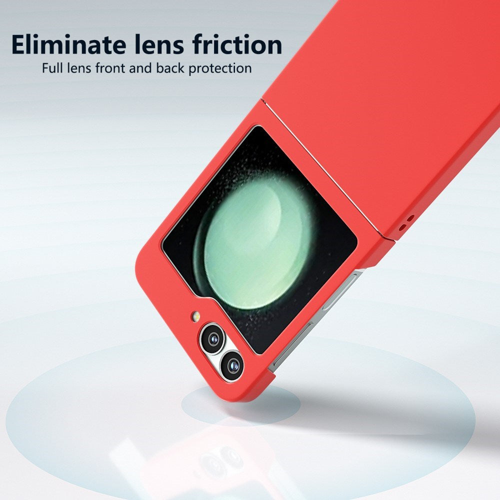 EIDERWOOD Samsung Galaxy Z Flip7 FE / Flip6 Gummibelagt Hård Plastik Bagside Cover - Rød