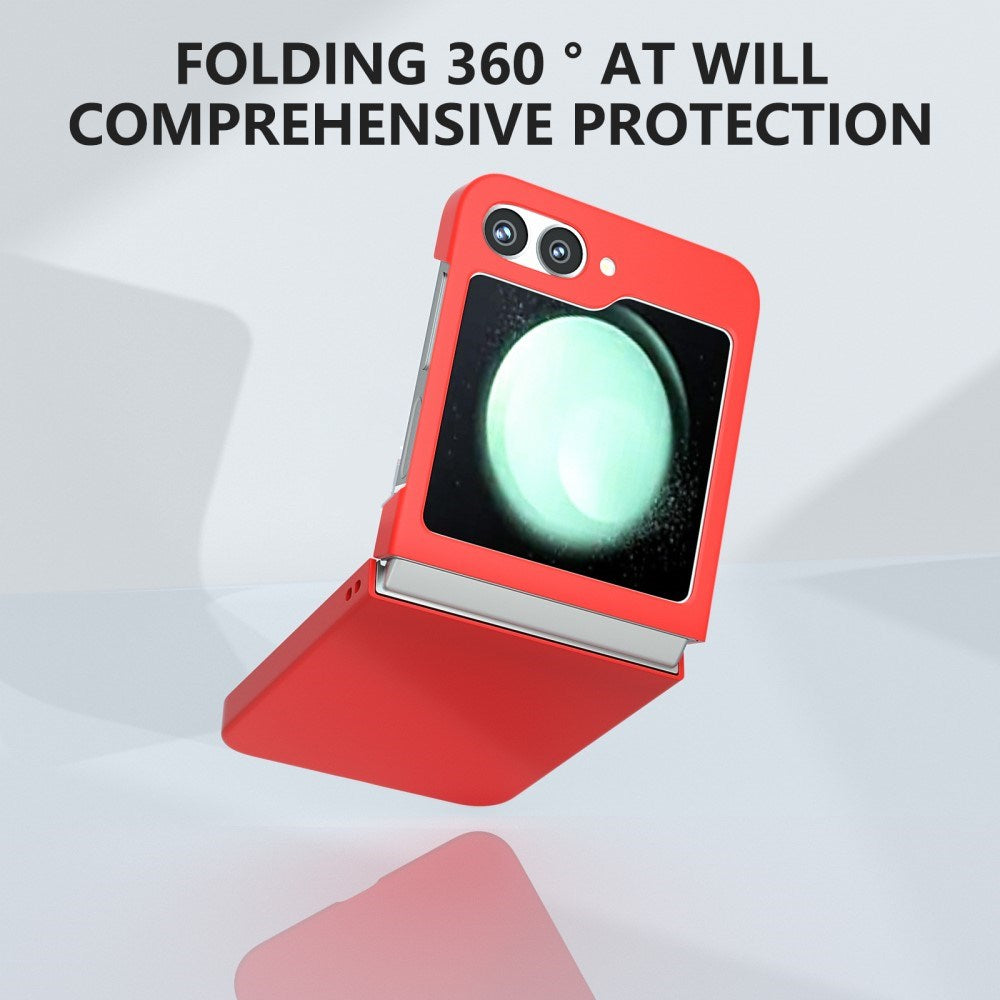 EIDERWOOD Samsung Galaxy Z Flip7 FE / Flip6 Gummibelagt Hård Plastik Bagside Cover - Rød