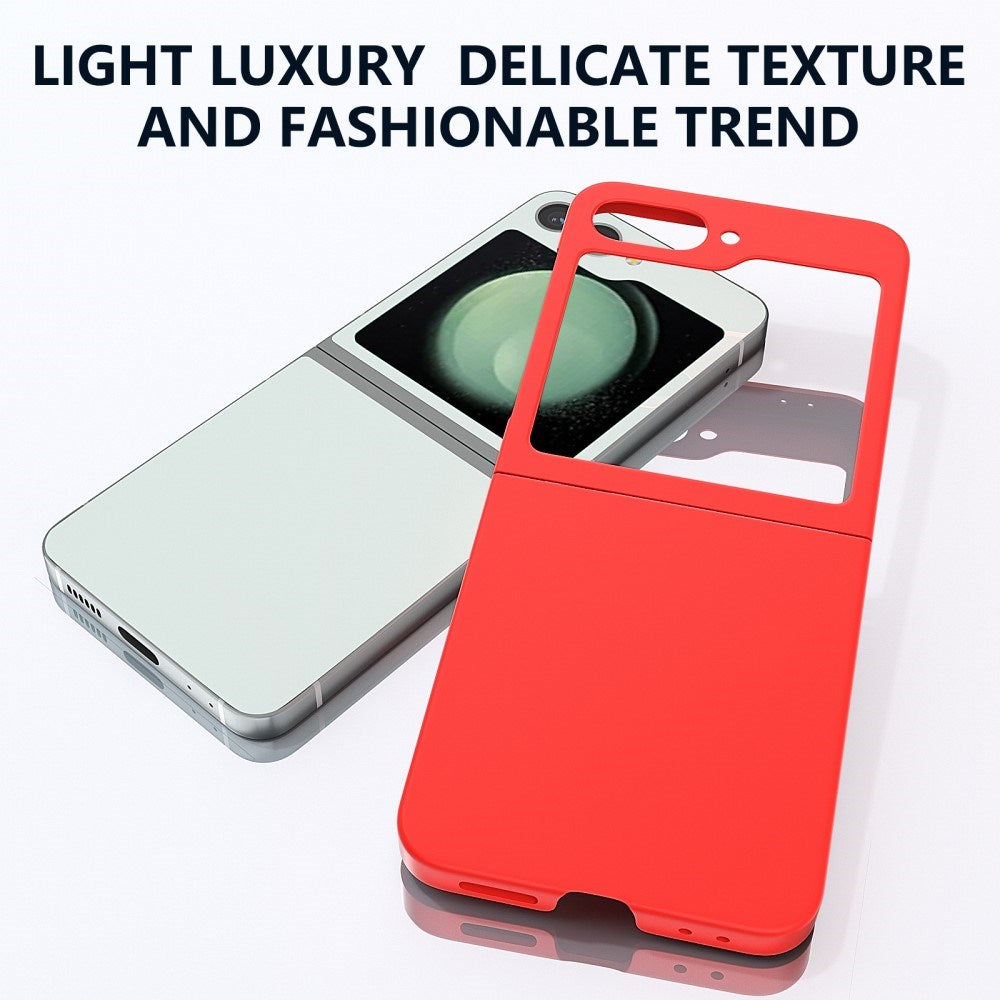 EIDERWOOD Samsung Galaxy Z Flip7 FE / Flip6 Gummibelagt Hård Plastik Bagside Cover - Rød