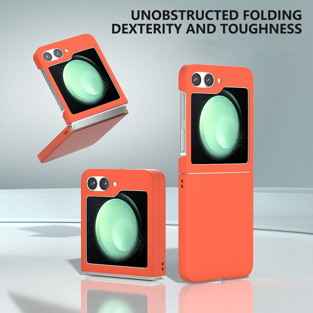 EIDERWOOD Samsung Galaxy Z Flip6 gummiert hardplast bakdeksel - oransje