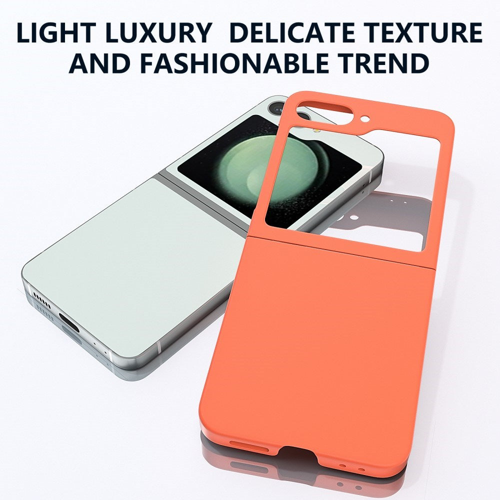 EIDERWOOD Samsung Galaxy Z Flip6 gummiert hardplast bakdeksel - oransje