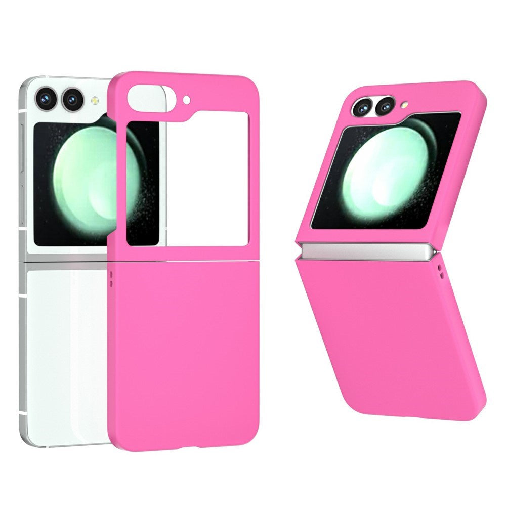 EIDERWOOD Samsung Galaxy Z Flip6 gummiert hardplast bakdeksel - rosa