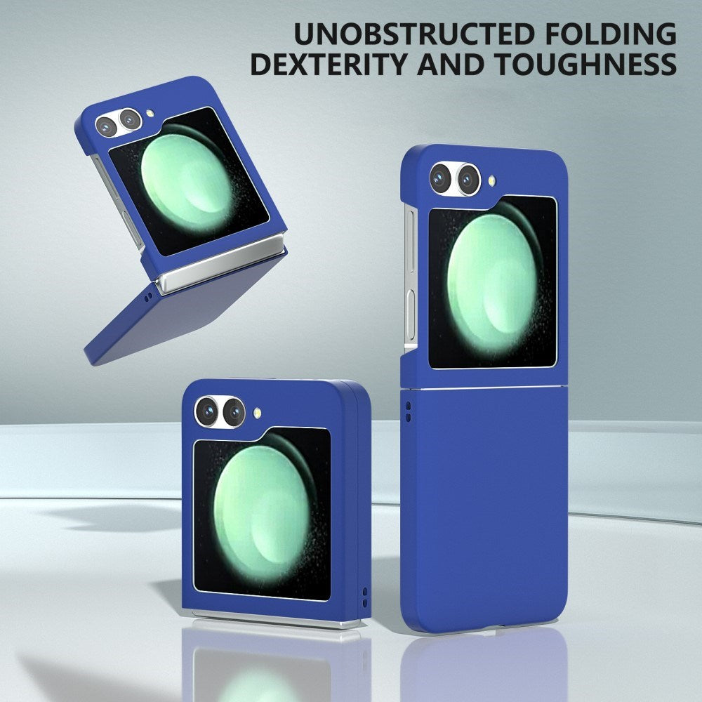 EIDERWOOD Samsung Galaxy Z Flip6 gummiert hardplast bakdeksel - blå