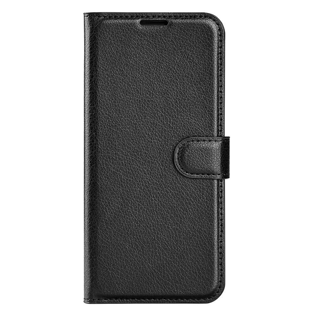 EIDERWOOD Google Pixel 9 Pro XL Litchi Leather Flip Cover m. Lommebok - Svart
