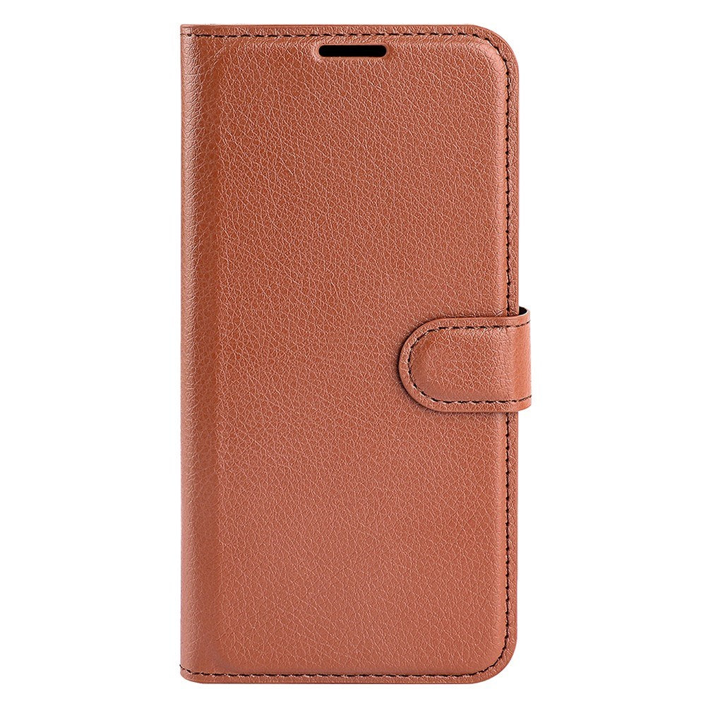 EIDERWOOD Google Pixel 9 Pro XL Litchi Leather Flip Cover m. Lommebok - Brun