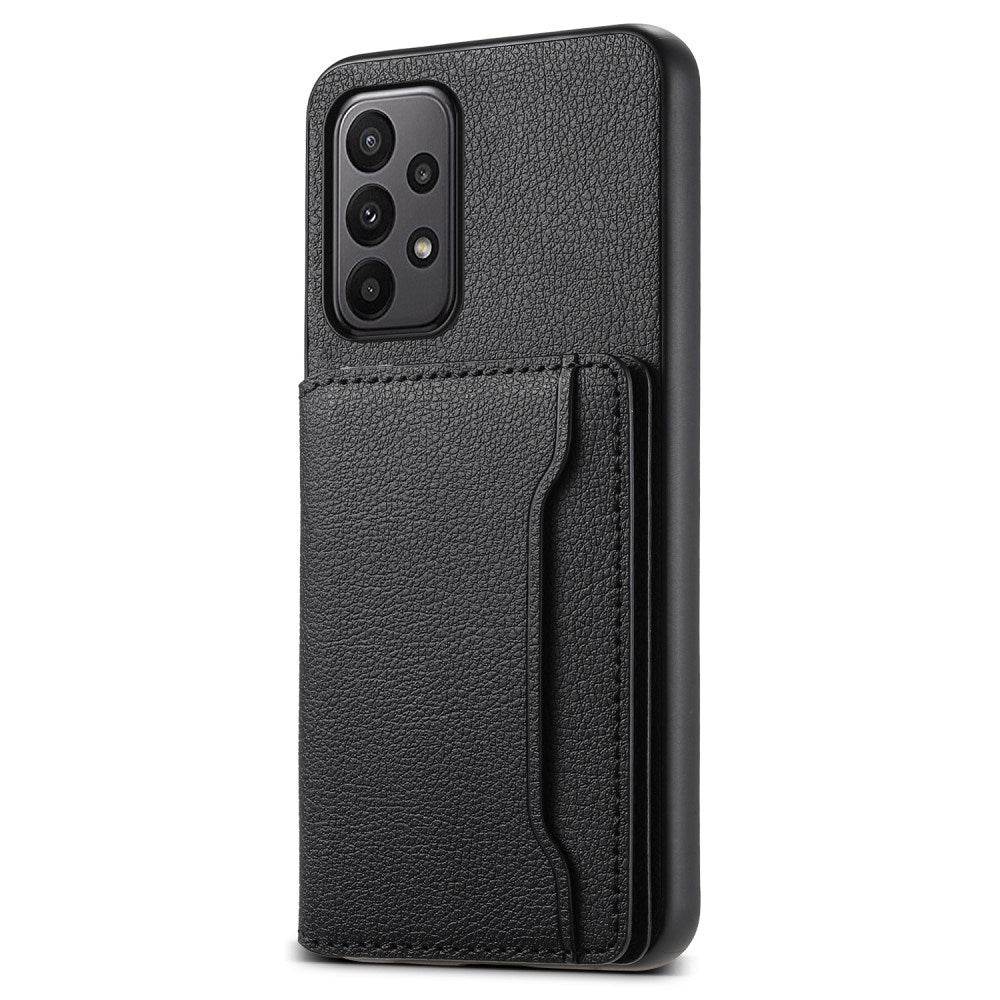 EIDERWOOD Samsung Galaxy A23 / A23 (5G) Hybrid Kunstlæder Bagside Cover m. Kortholder - Sort
