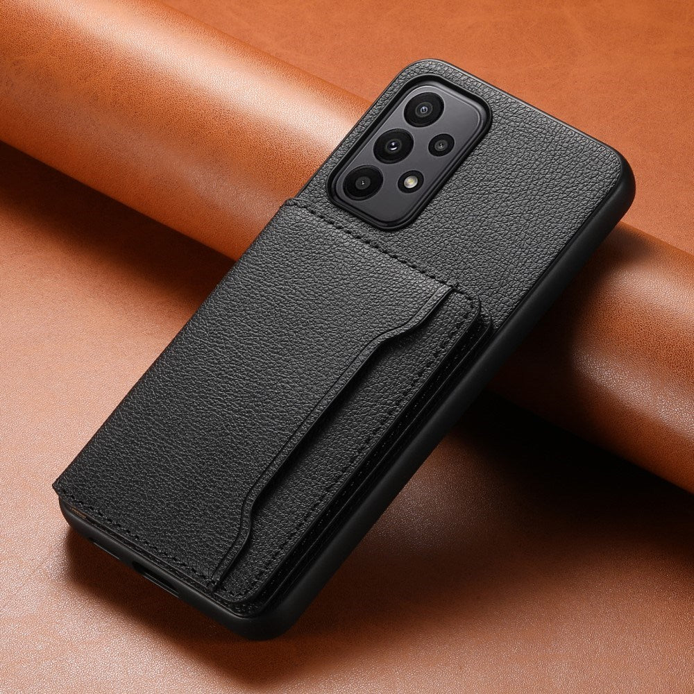EIDERWOOD Samsung Galaxy A23 / A23 (5G) Hybrid Kunstlæder Bagside Cover m. Kortholder - Sort