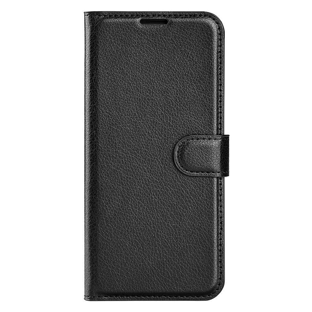EIDERWOOD Asus Zenfone 11 Ultra PU Litchi Leather Flip Cover m. Lommebok og stativfunksjon - svart