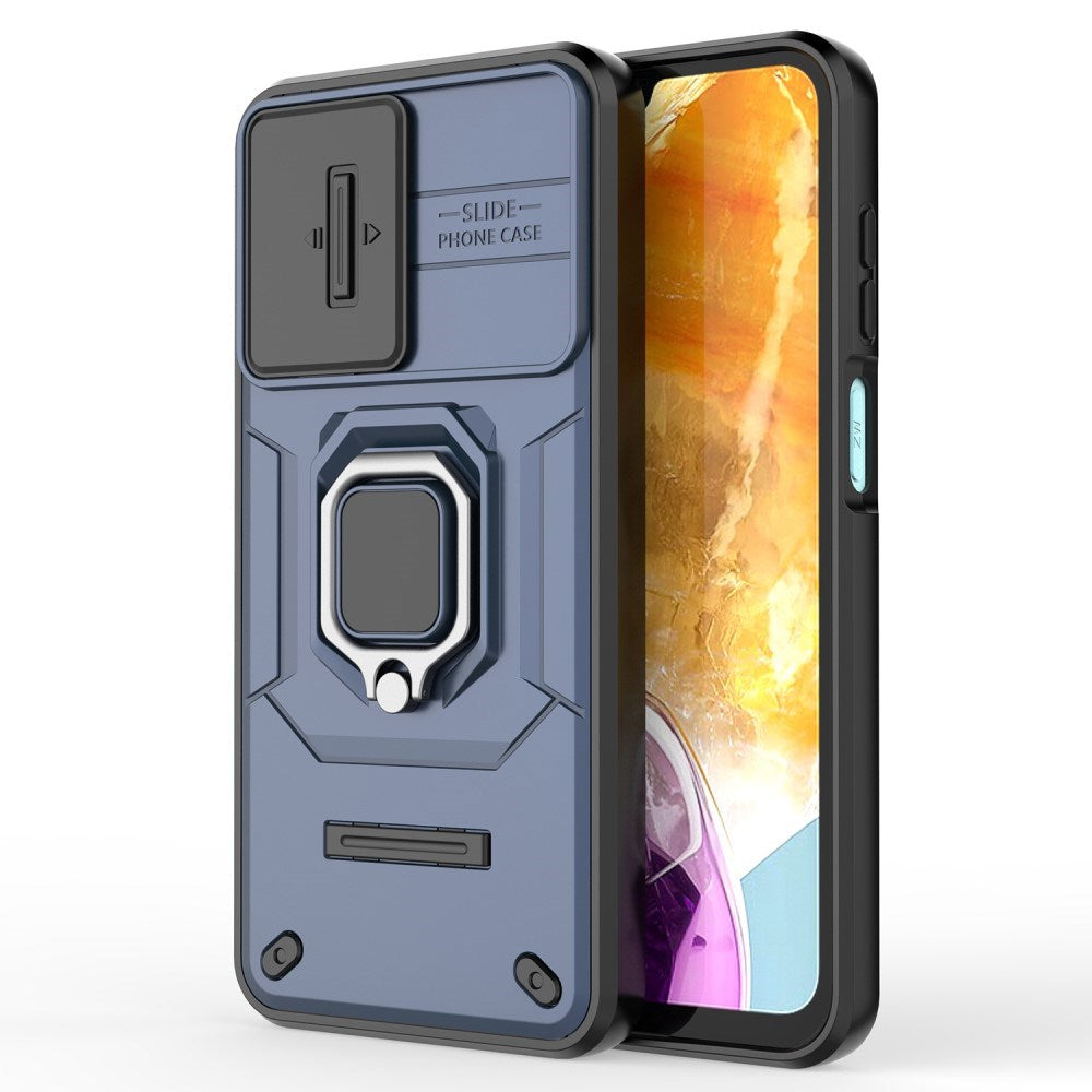 EIDERWOOD Samsung Galaxy M15 (5G) Craftsman Bakdeksel m. Magnetisk Kickstand & Cam Slider - Blå