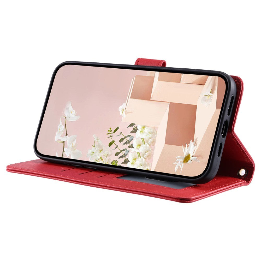 EIDERWOOD OnePlus Nord N30 SE (5G) / Oppo A79 (5G) / A2 (5G) Skinndeksel m. Stropp & Crossbody Bag-funksjon - Rød