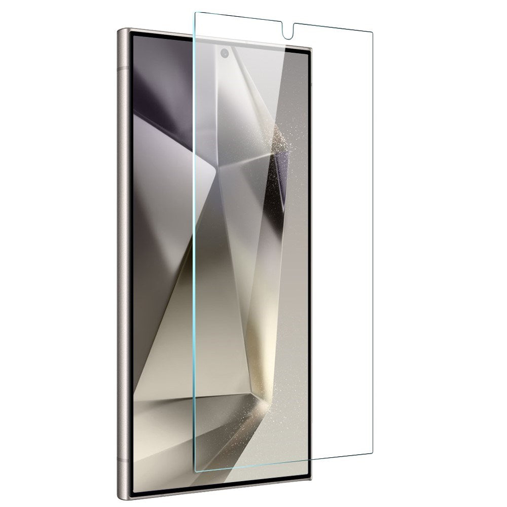 Samsung Galaxy S24 Ultra NORTHJO 2-i-1 Sæt - Fleksibelt Plast Mobil Cover & Skærmbeskyttelsesglas - Gennemsigtig