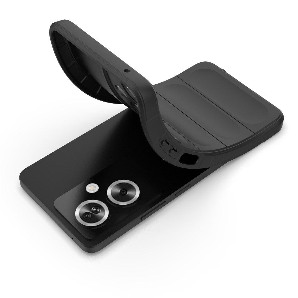 EIDERWOOD Oppo A79 (5G) / A2 (5G) fleksibelt plastbakdeksel - svart