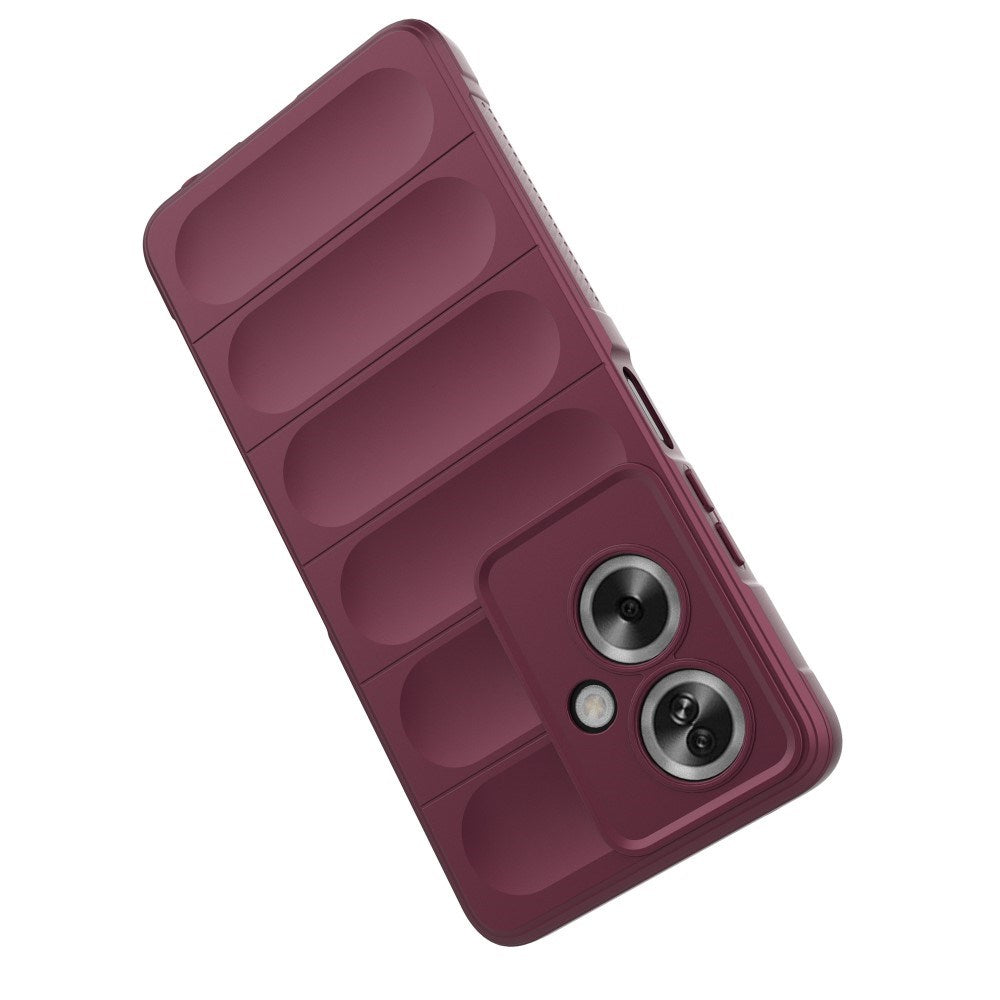 EIDERWOOD Oppo A79 (5G) / A2 (5G) fleksibelt plastbakdeksel - Burgundy