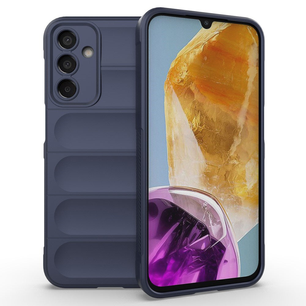 EIDERWOOD Samsung Galaxy M15 (5G) Fleksibelt Plastik Bagside Cover - Mørkeblå