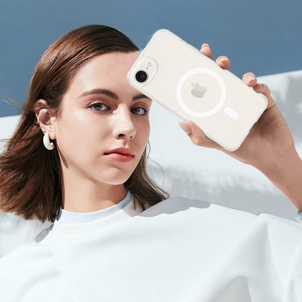 EIDERWOOD iPhone 16e MagSafe-kompatibel gjennomsiktig fleksibel plastveske